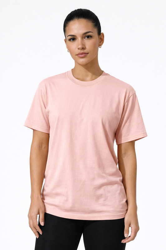 Heavy Cotton T-Shirt – Soft Rose (Rosa Viejo)